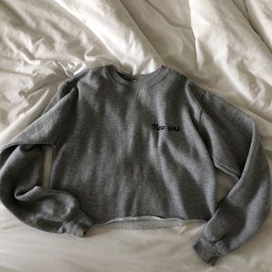Brandy Melville New York Cropped Crewneck